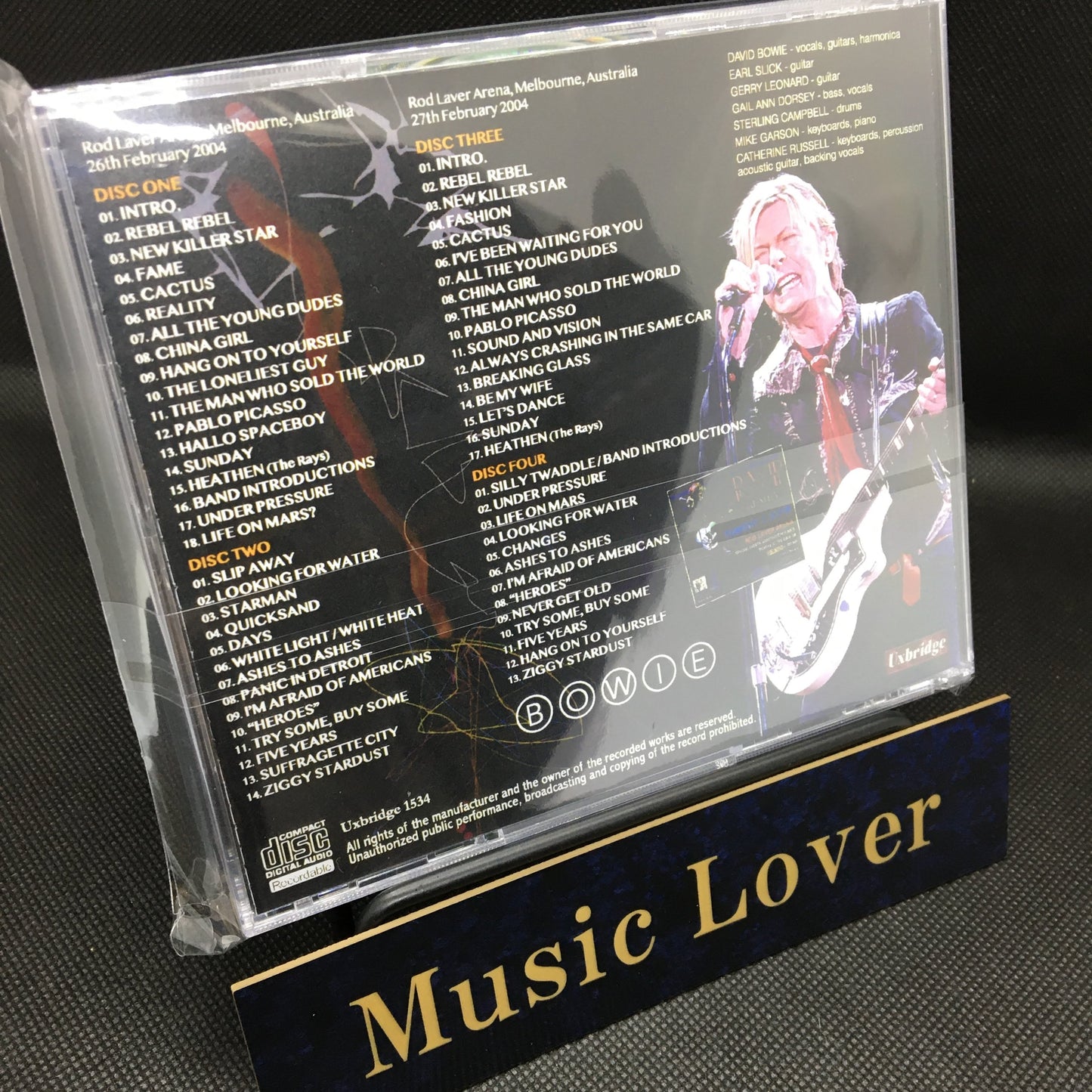 DAVID BOWIE / MELBOURNE 2004 (4CDR)