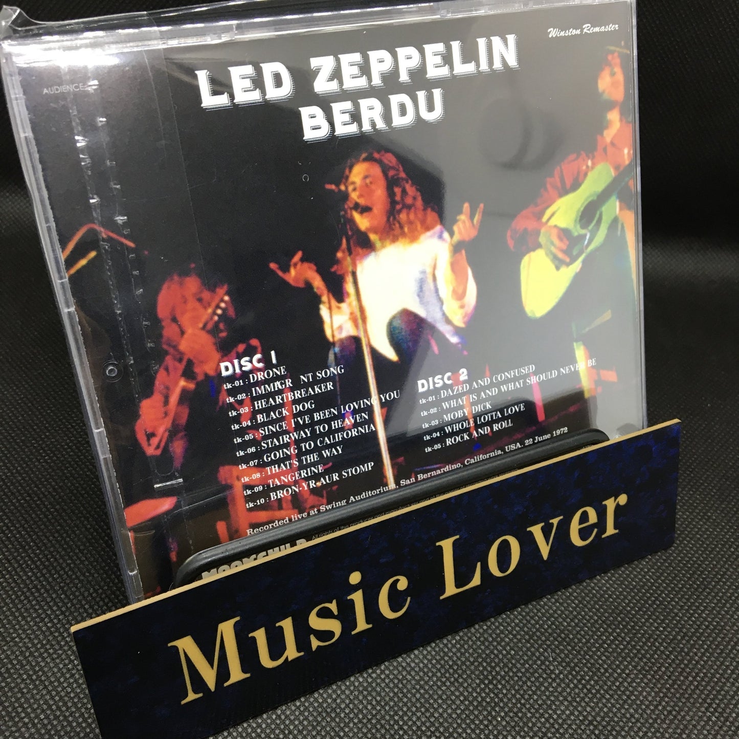 Led Zeppelin Berdu 1972 Winston Remasters 2CD Moonchild Records