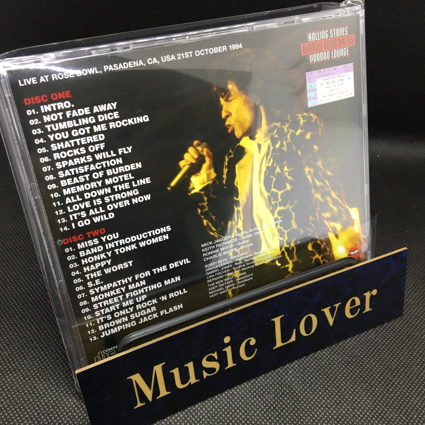 THE ROLLING STONES / PASADENA 1994 2ND NIGHT MARCO MOIR MASTER (2CD)