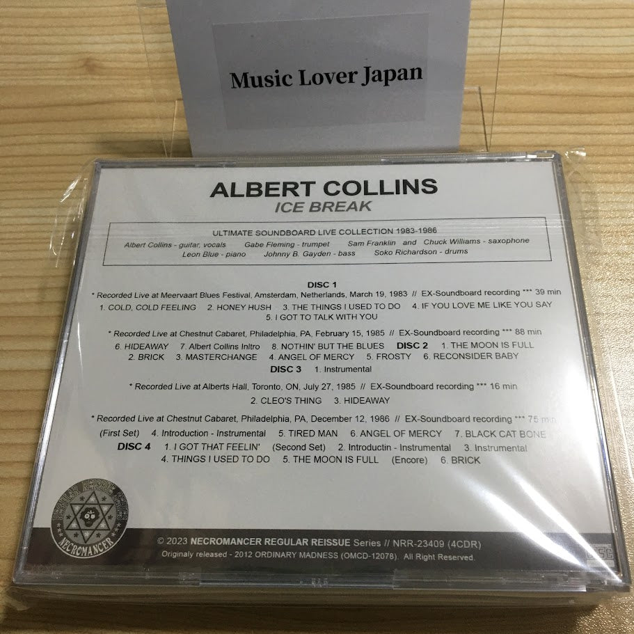 ALBERT COLLINS / ICE BREAK ULTIMATE SOUNDBOARD LIVE COLLECTION 1983-1986 (4CDR)