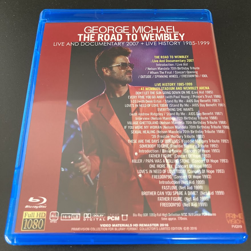 GEORGE MICHAEL / THE ROAD TO WEMBLEY LIVE AND DOCUMENTARY 2007 + LIVE HISTORY 1985 - 1999 (1BDR)