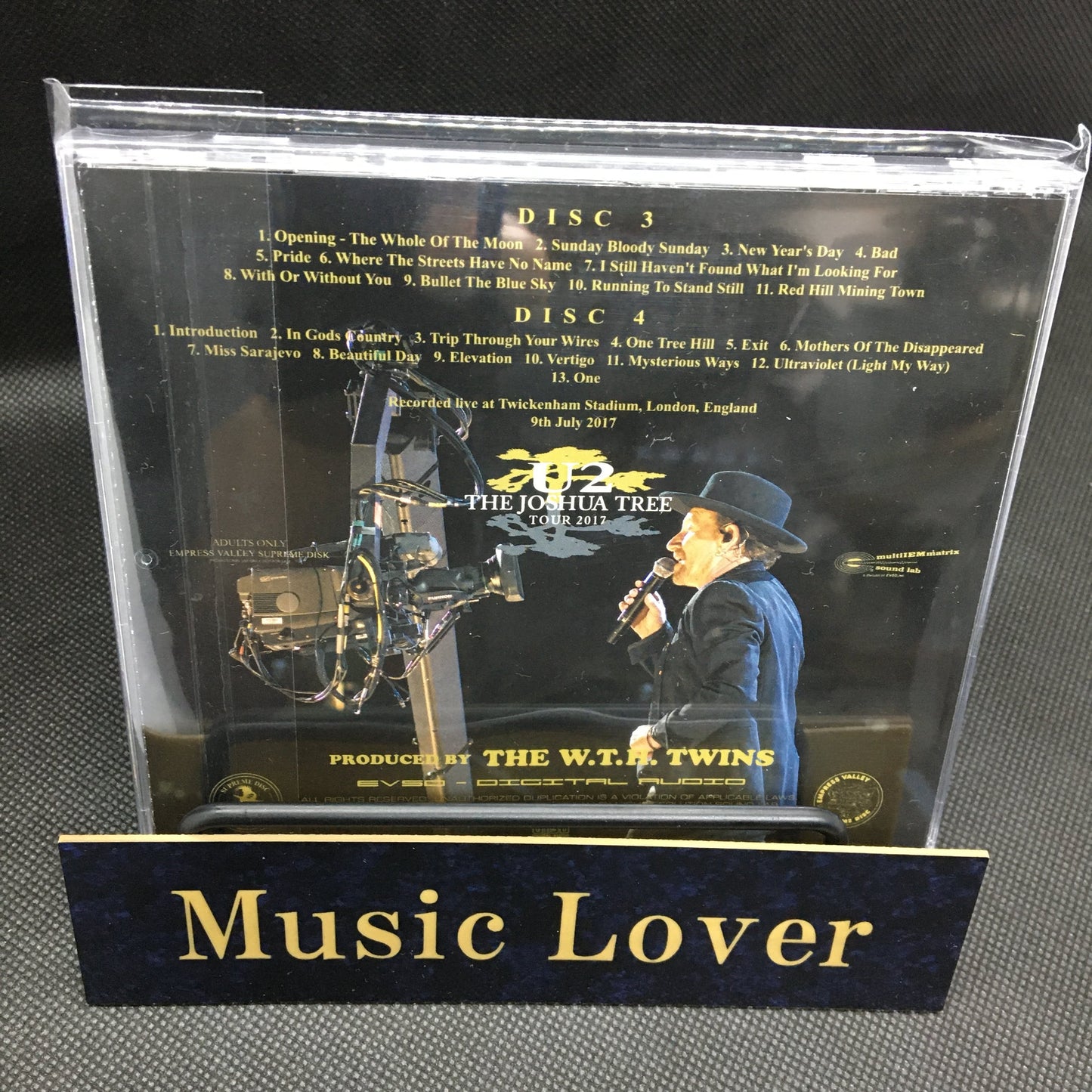 U2 Don't Look Back In Anger Part 2 The Joshua Tree Tour 2017 2CD Empress Valley