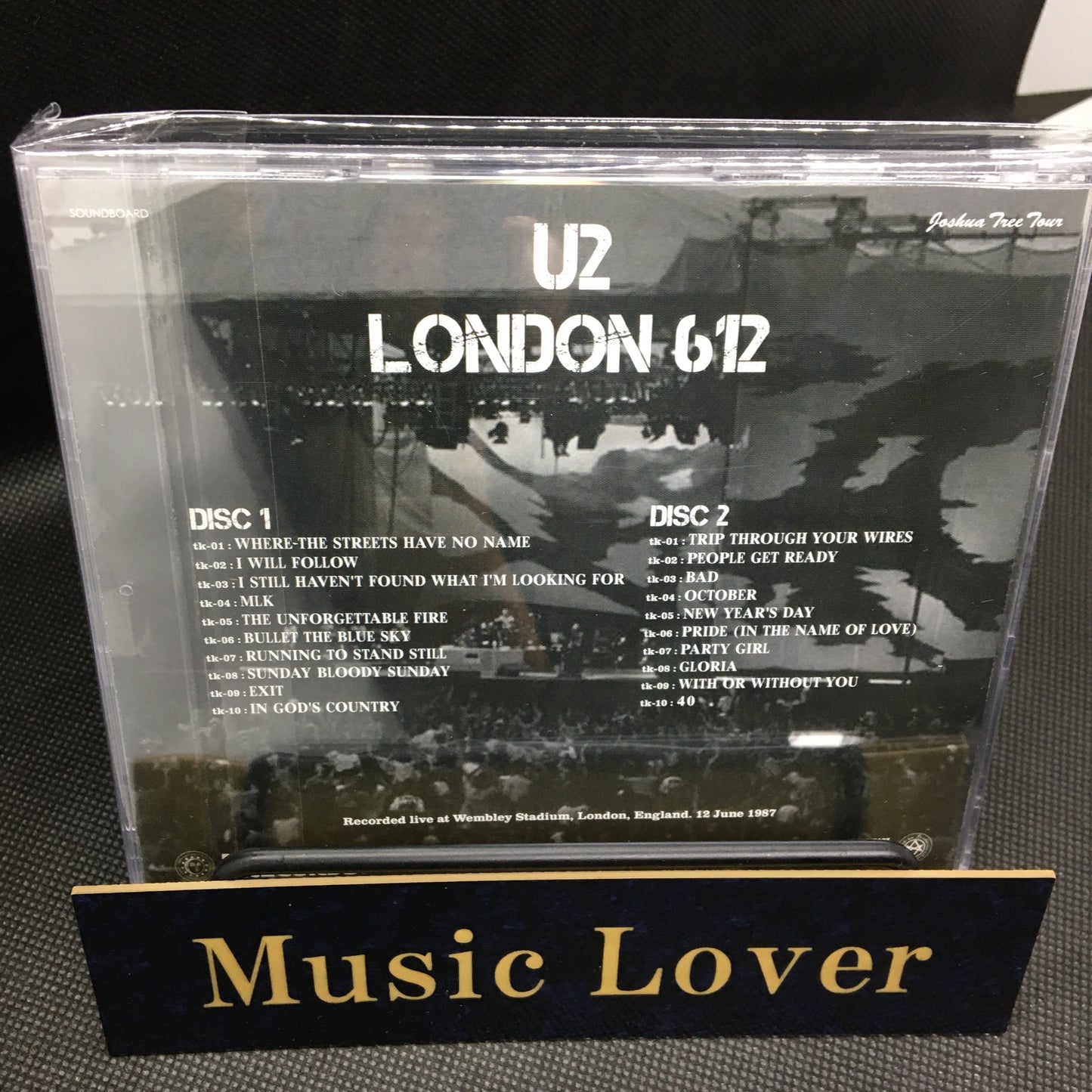 U2 / London 612 Joshua Tree Tour 1987 2CD Moonchild Records