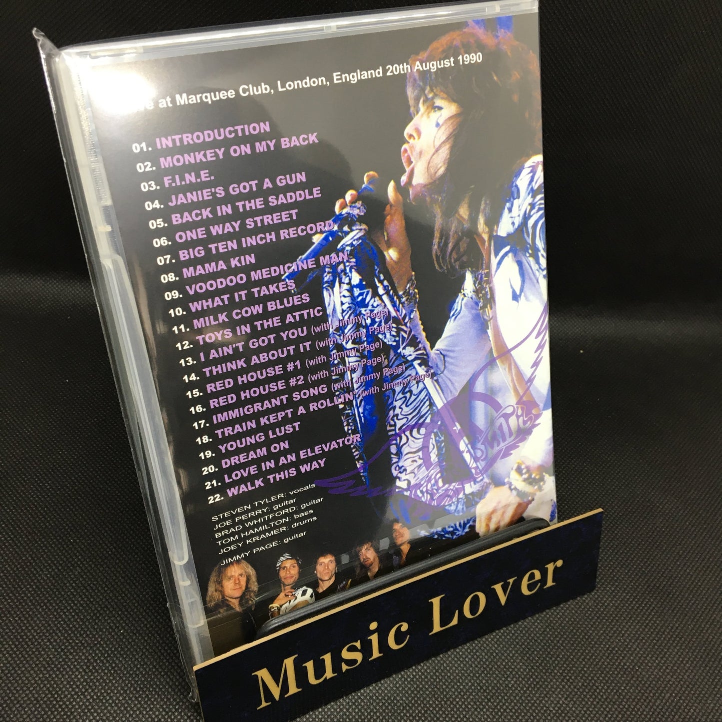 AEROSMITH w/JIMMY PAGE / MARQUEE 1990 (1DVDR)