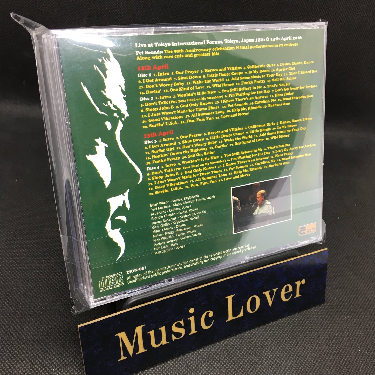 BRIAN WILSON / TOKYO 2016 (4CD)