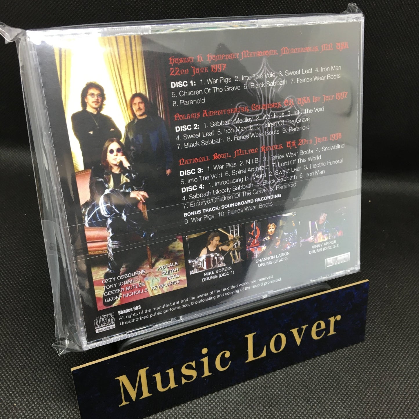 BLACK SABBATH / DEFINITIVE OZZFEST '97/98 (4CDR)