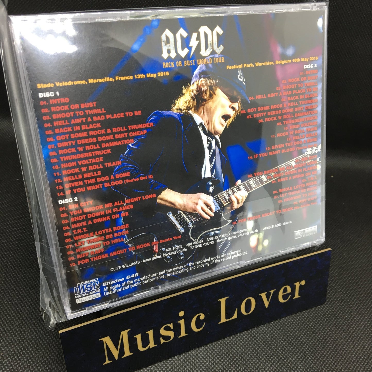 AC/DC / MARSEILLE & WERCHTER 2016 (4CDR)