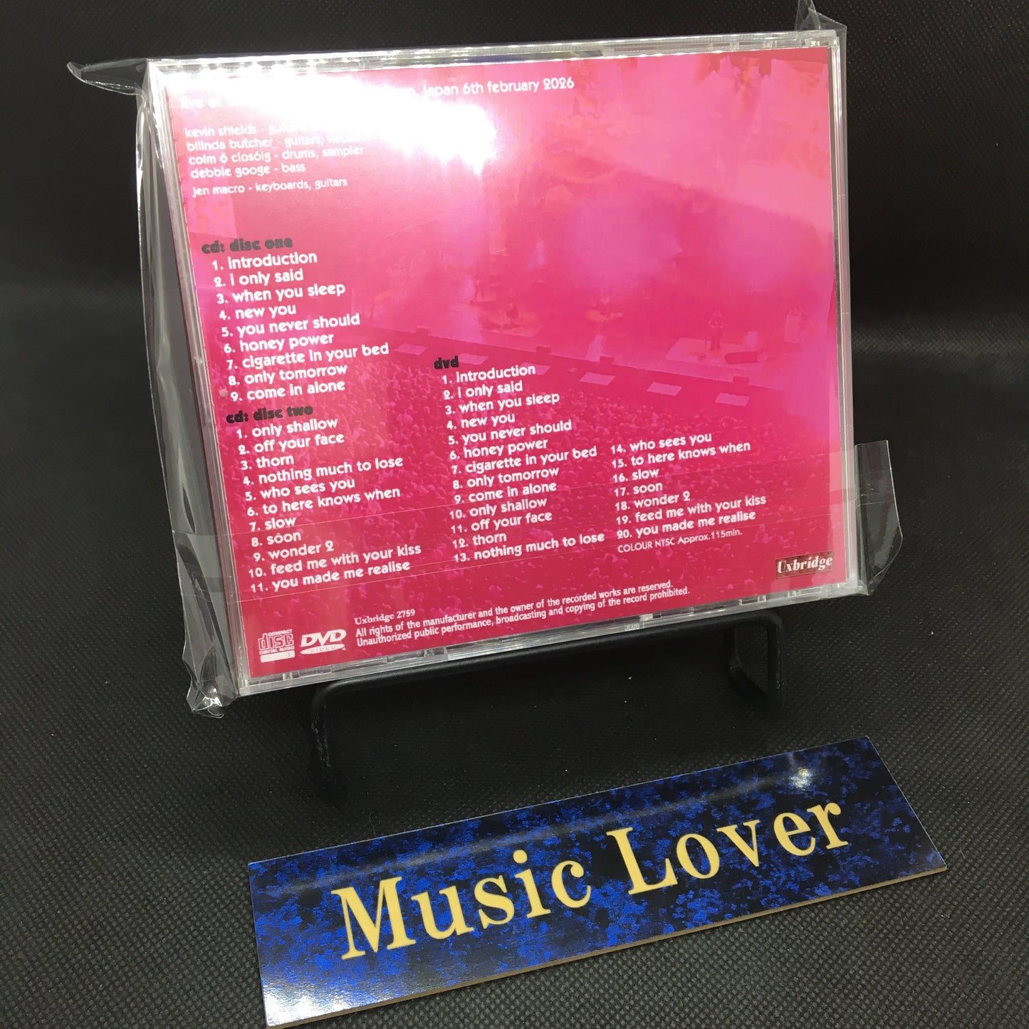 MY BLOODY VALENTINE / TOKYO GARDEN THEATER 1ST NIGHT THE KING OF SHOEGAZE APPEARS IN THE CAPITAL (2CDR+1DVDR)