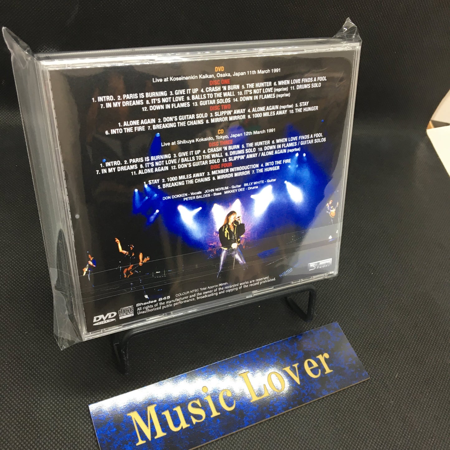 DOKKEN (DON DOKKEN) / JAPAN TOUR 1991 (2DVDR+2CDR)
