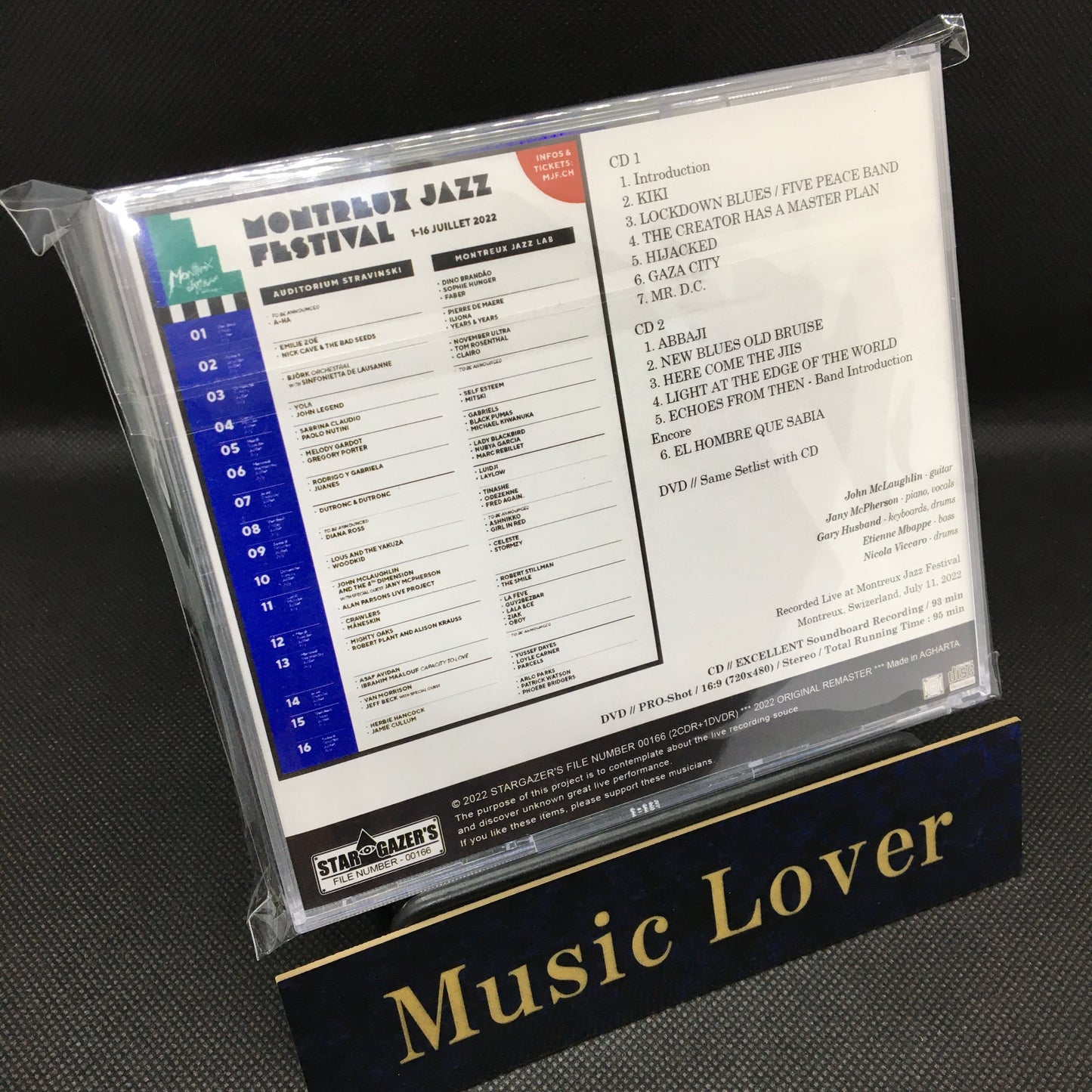 JOHN McLAUGHLIN & THE 4TH DIMENSION / LIVE AT MONTREUX JAZZ FESTIVAL 2022 (2CDR+1DVDR)