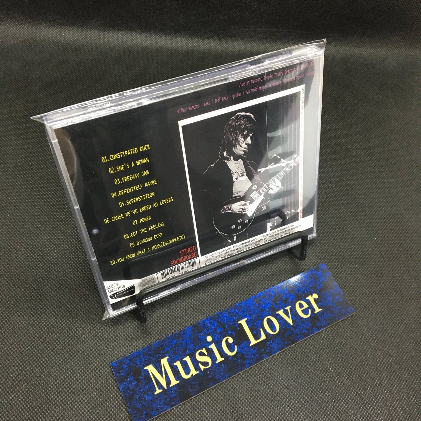 JEFF BECK / MASONIC TEMPLE SOUNDBOARD (1CDR)