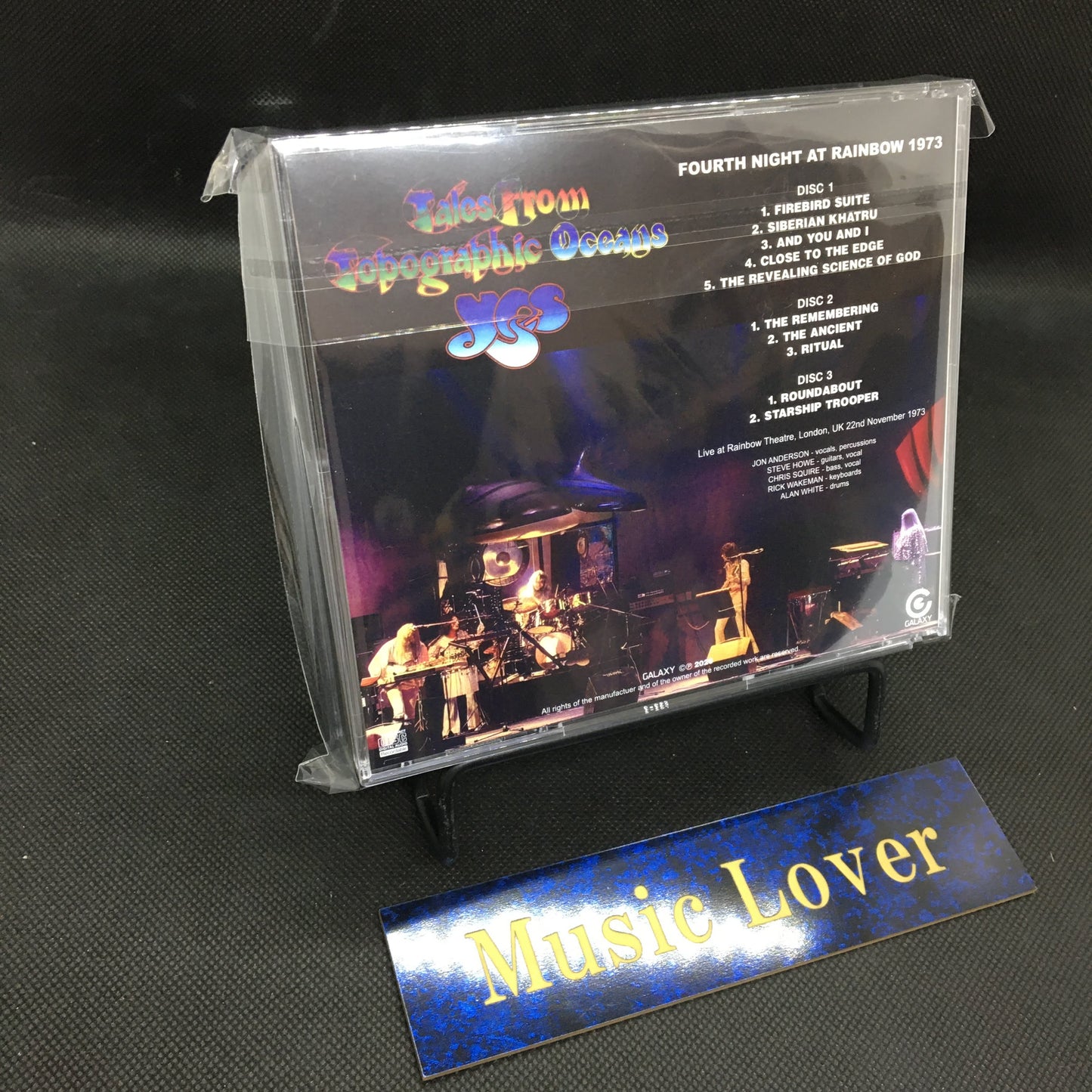 YES / FOURTH NIGHT AT RAINBOW 1973 TALES FROM TOPOGRAPHIC OCEANS TOUR (3CDR)