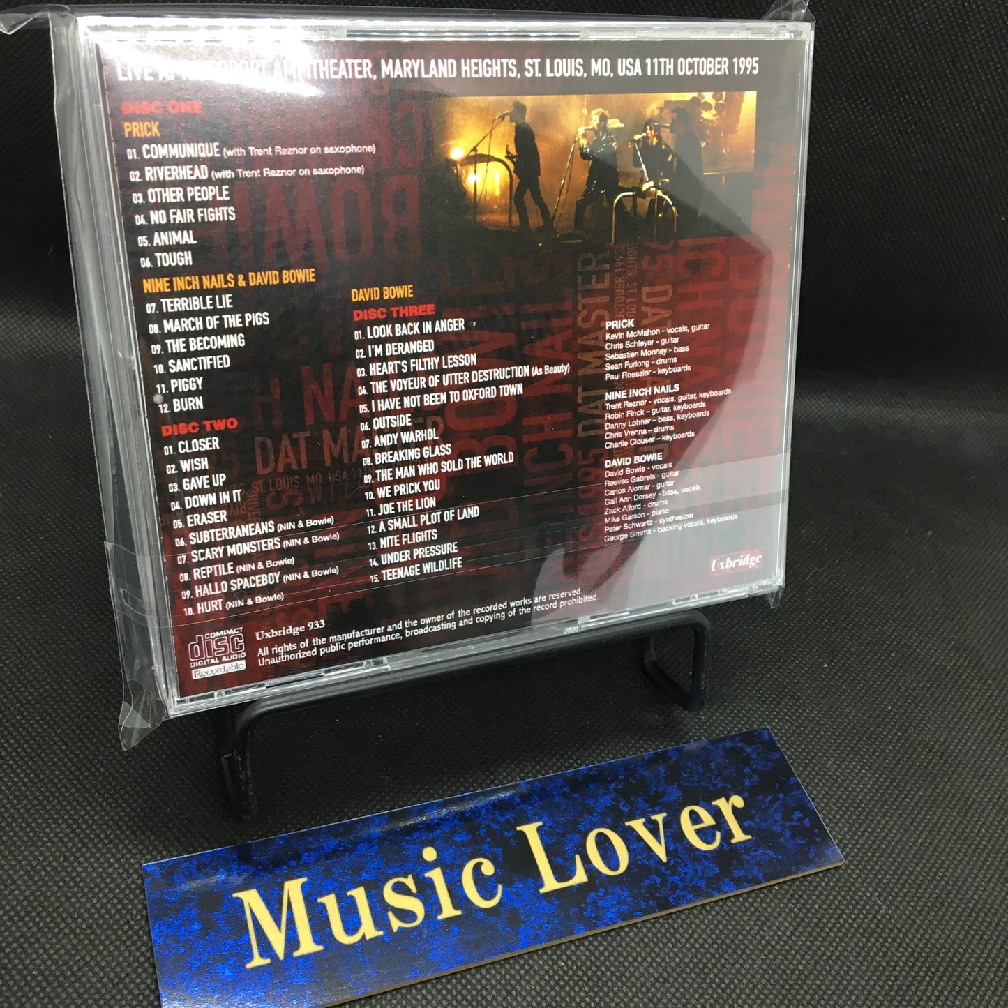 DAVID BOWIE & NINE INCH NAILS / ST. LOUIS 1995: DAT MASTER SOUNDBOARD (3CDR)