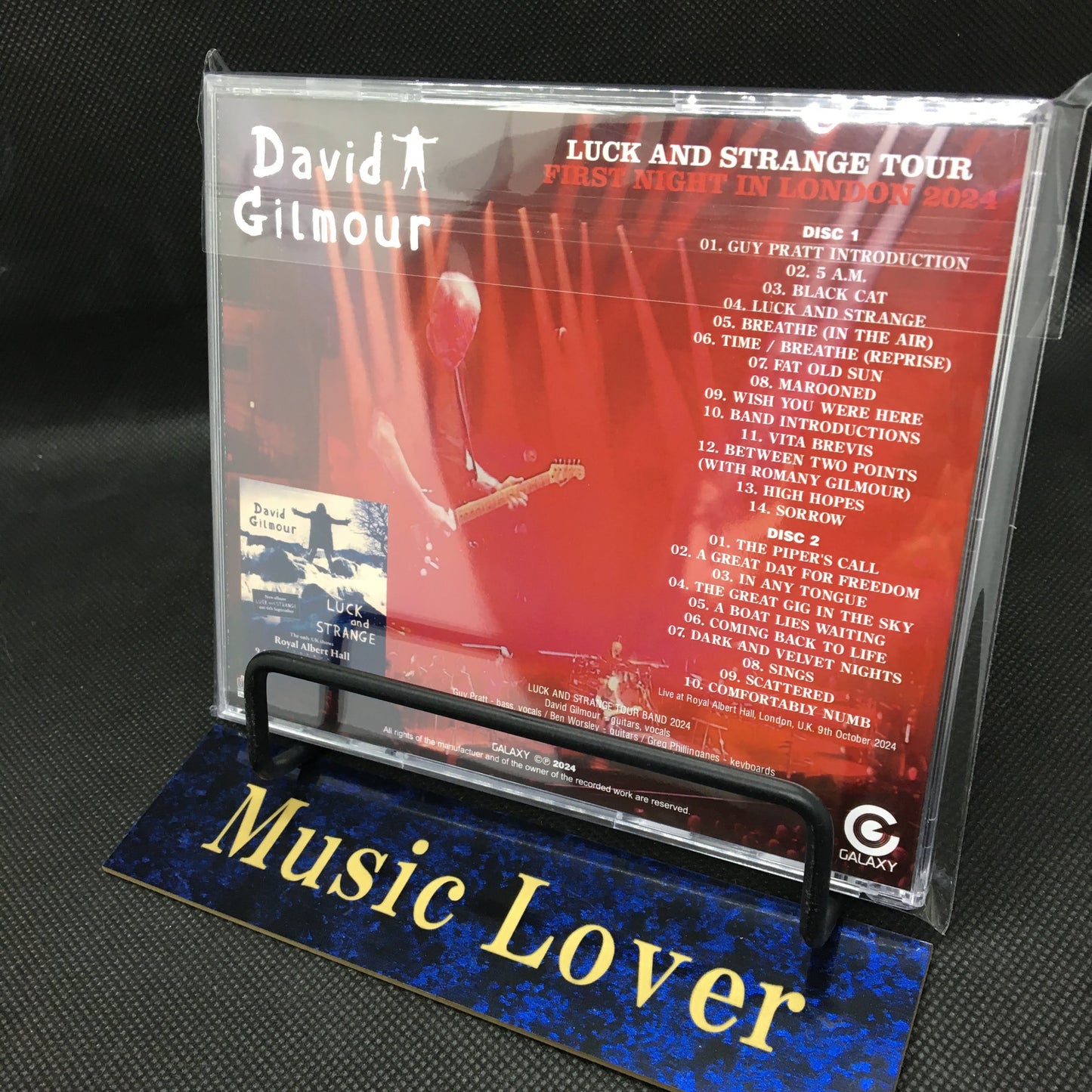 DAVID GILMOUR / LUCK AND STRANGE TOUR FIRST NIGHT IN LONDON 2024 (2CDR)