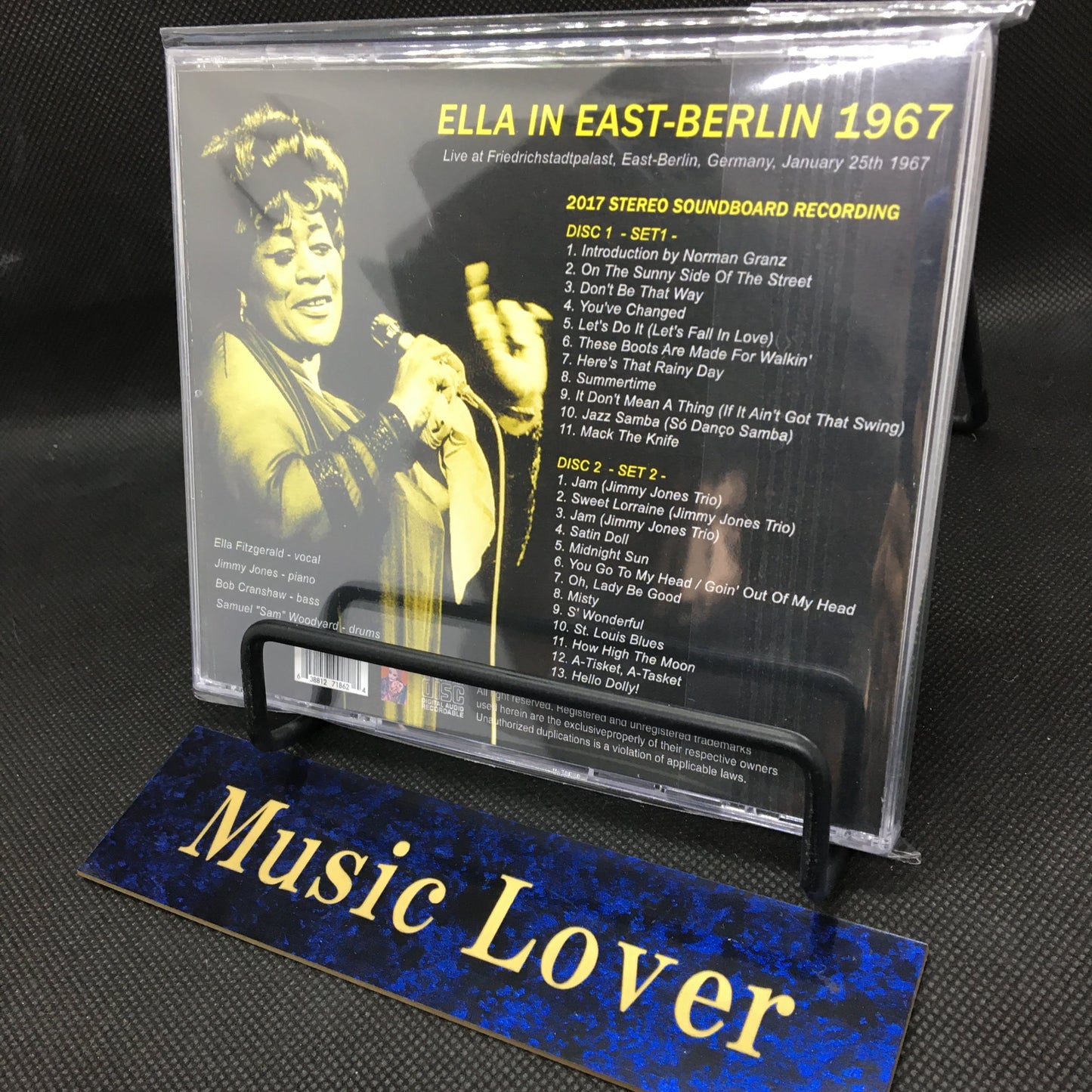 Ella Fitzgerald / Live in East Berlin 1967 STEREO SOUNDBOARD (2CDR)