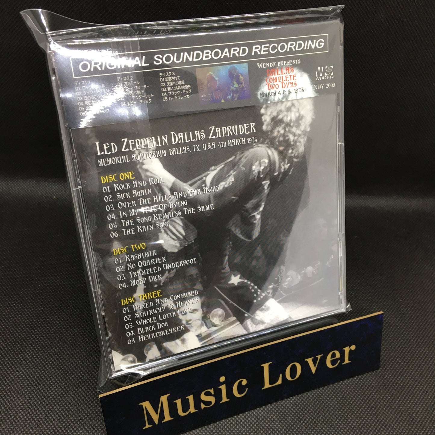 LED ZEPPELIN / ZAPRUDER 【3CD】March 4, 1975, Dallas SOUNDBOARD