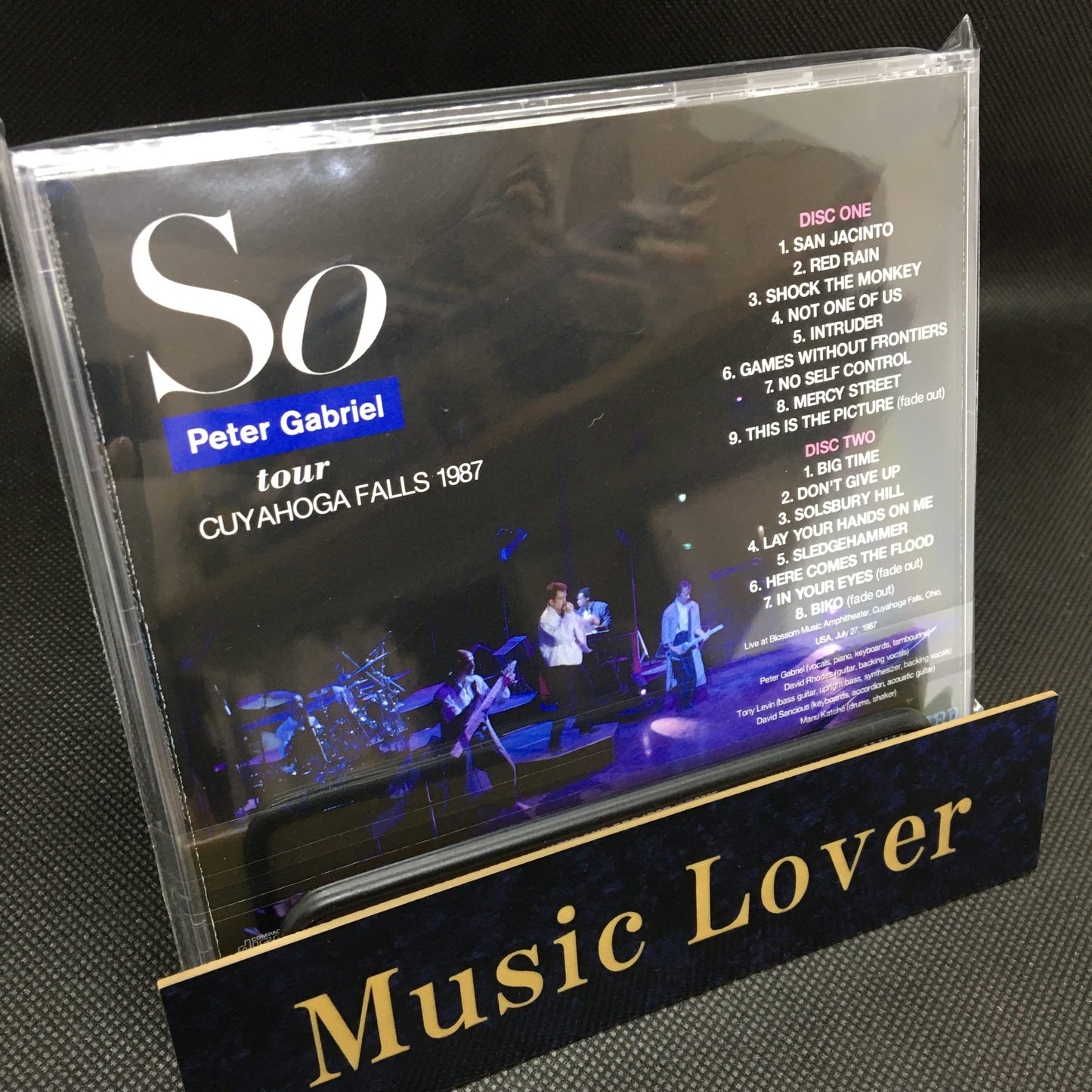 PETER GABRIEL / SO TOUR CUYAHOGA FALLS 1987 (2CDR)