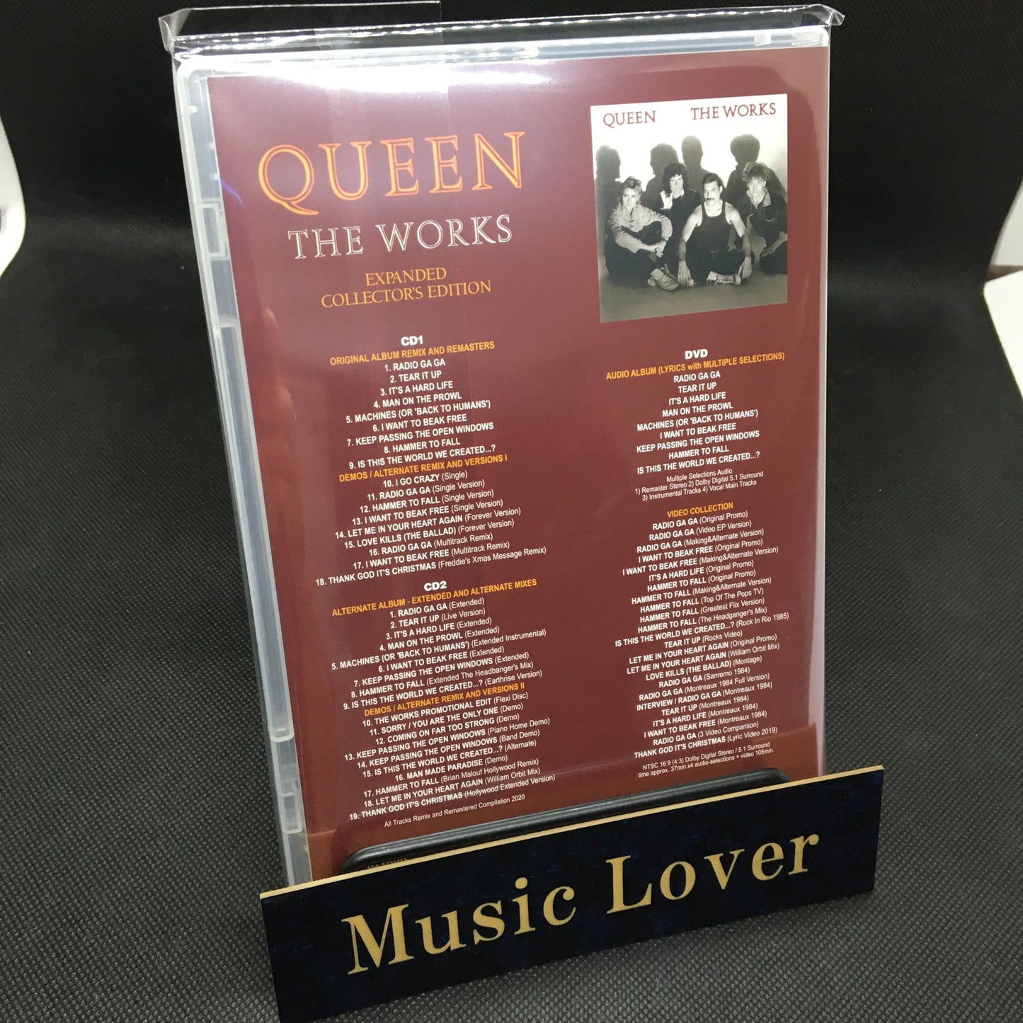 Queen The Works Expanded Collector's Edition 2 CD 1 DVD Tall Case Masterworks