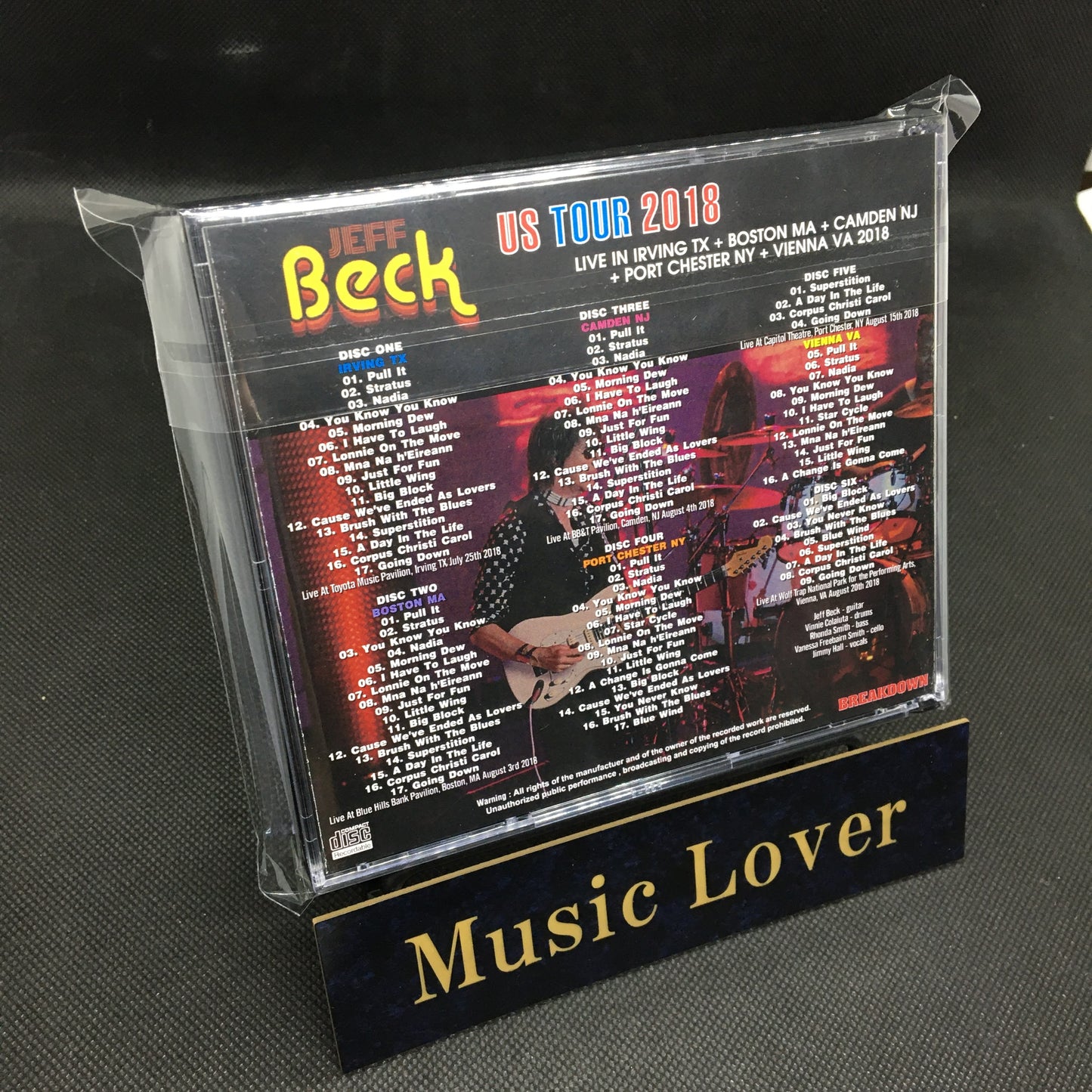 JEFF BECK / THE US TOUR 2018 (6CDR)