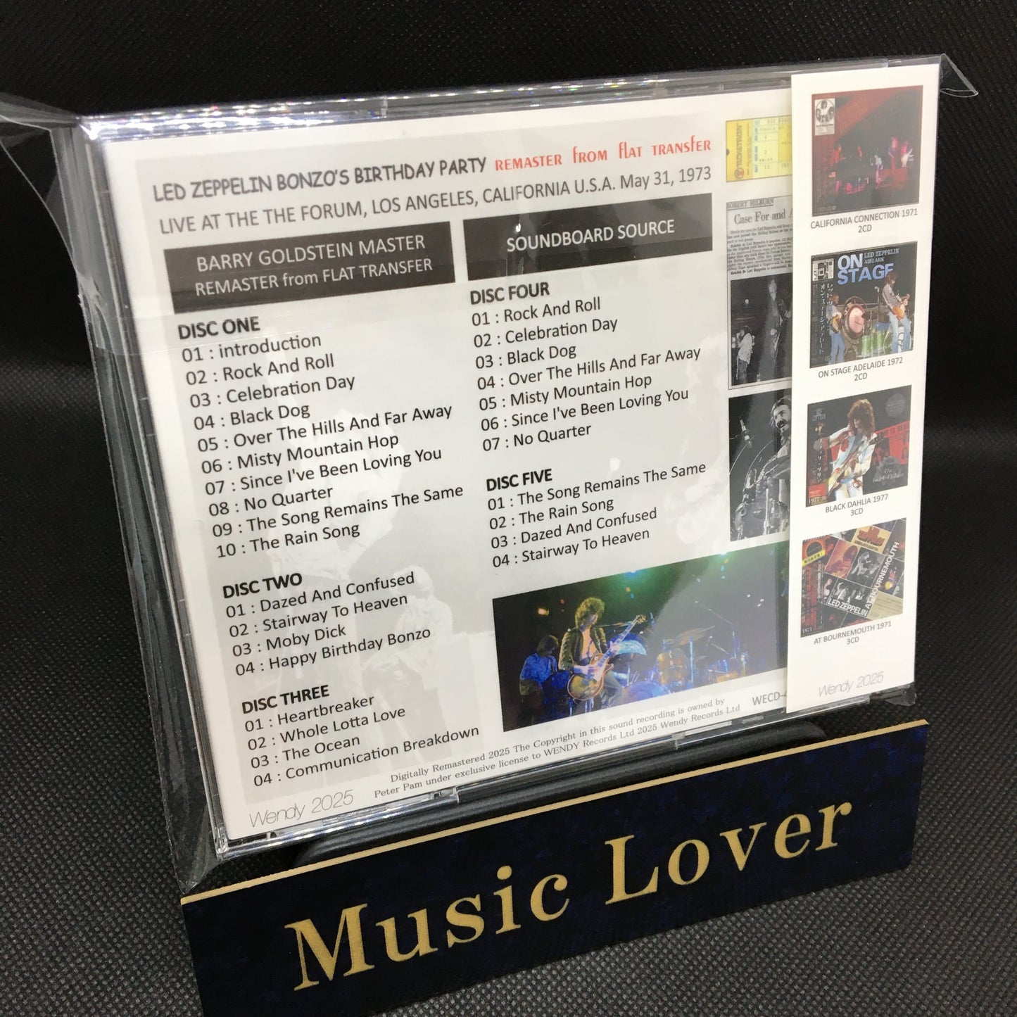 LED ZEPPELIN / 1973 BONZO'S BIRTHDAY PARTY remaster from flat transfer (5CD)