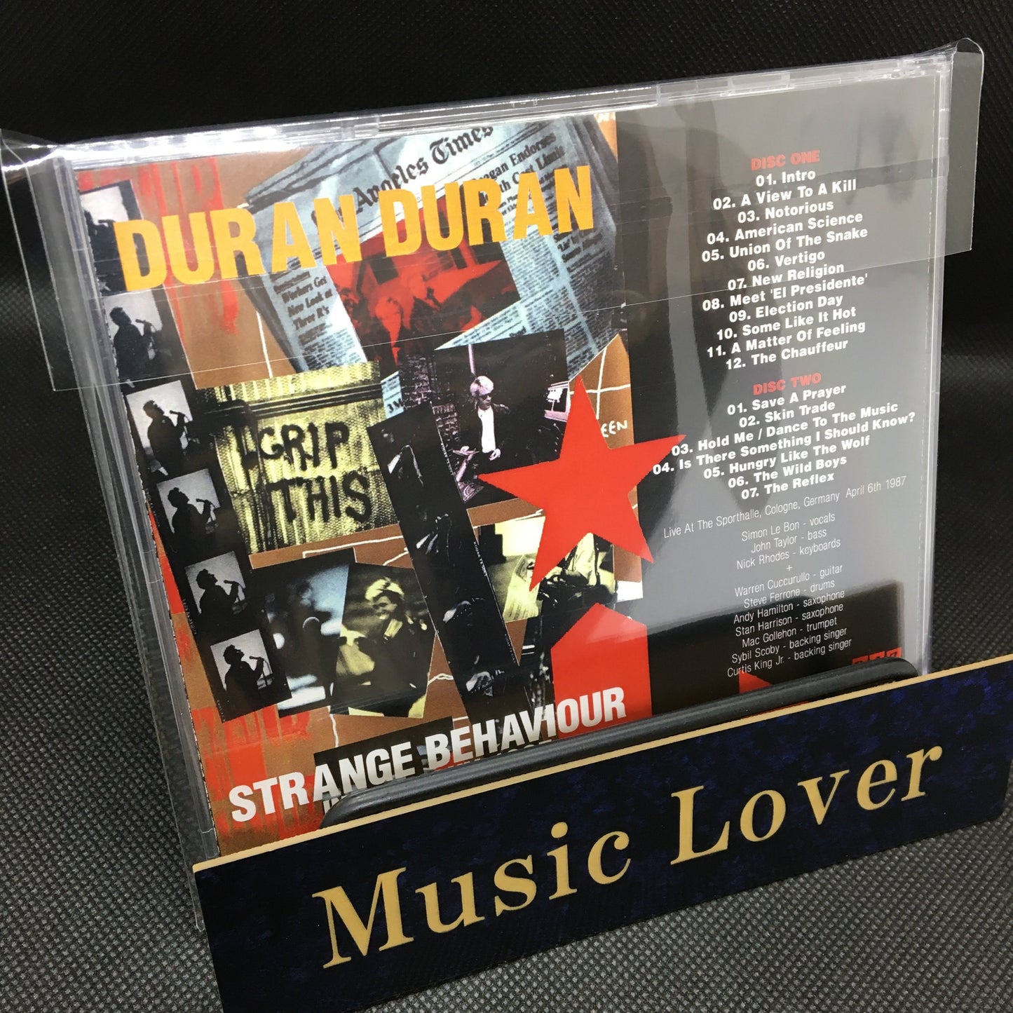 DURAN DURAN / STRANGE BEHAVIOUR IN GERMANY 1987 Soundboard (2CDR)