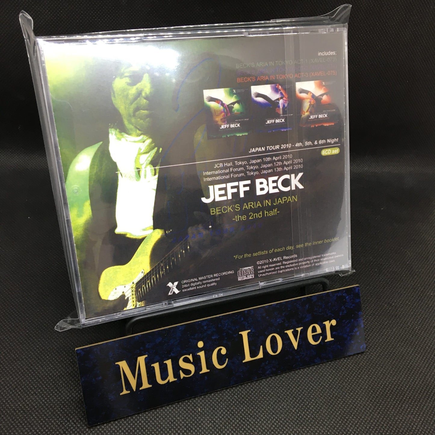 Jeff Beck / Beck’s Aria In Japan the 2nd half Live in Japan 2010 (6CDR)