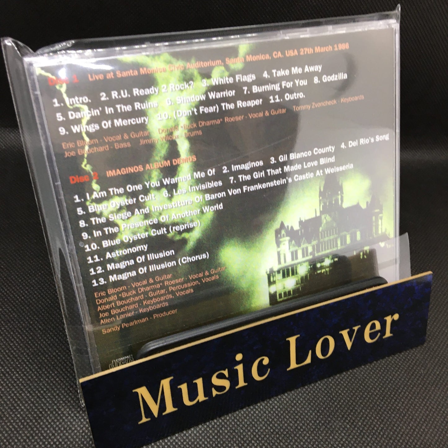 BLUE OYSTER CULT / RUIN VALUE SANTA MONICA 1986 STEREO SOUNDBOARD (2CDR)