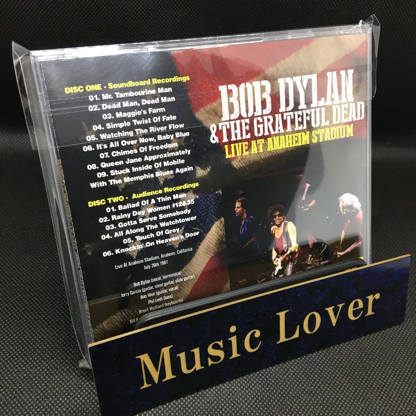 BOB DYLAN & THE GRATEFUL DEAD / LIVE AT ANAHEIM STADIUM Soundboard (2CDR)