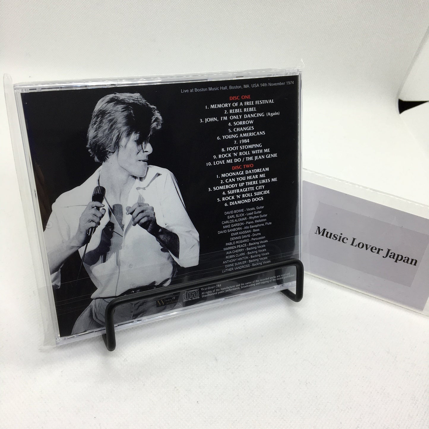 DAVID BOWIE / BOSTON NOVIEMBRE DE 1974 JOE MALONEY MASTER (2CD)