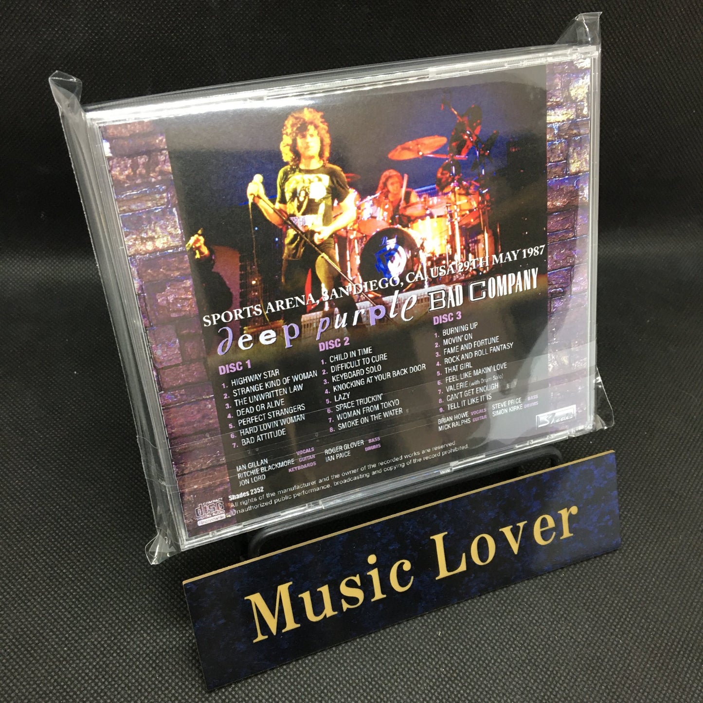 DEEP PURPLE / BAD COMPANY / SAN DIEGO 1987 (3CDR)