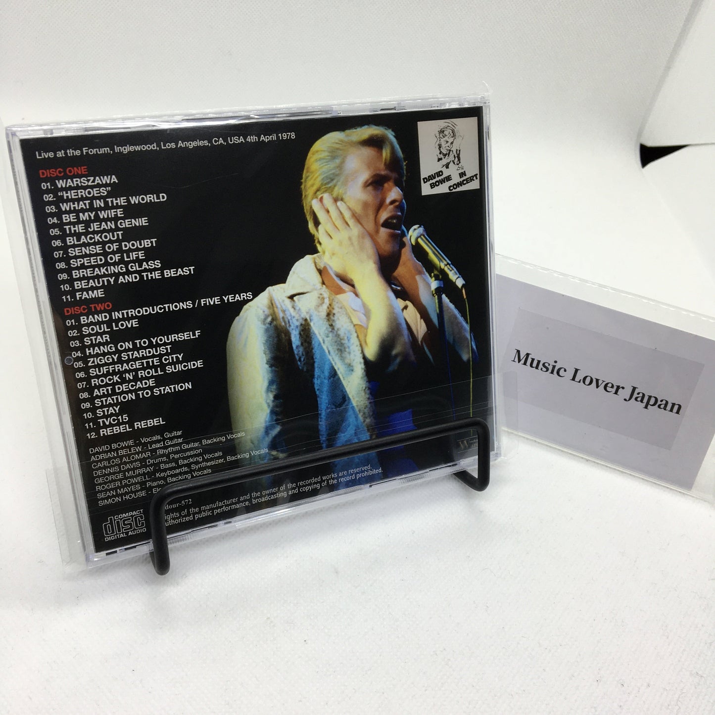 DAVID BOWIE / L.A. FORUM 1978 2ND NIGHT MIKE MILLARD 1ST GENERATION TAPES (2CD)