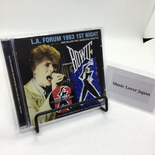 DAVID BOWIE / L.A. FORUM 1983 1ST NIGHT MIKE MILLARD FIRST GENERATION CASSETTES (2CD)