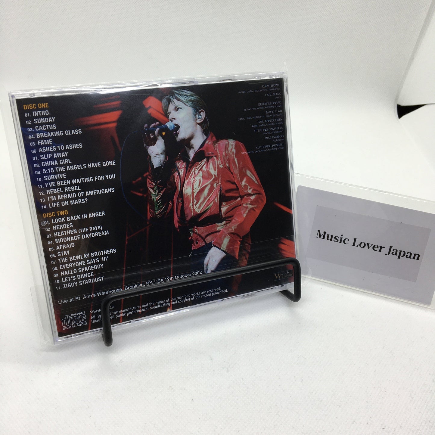 DAVID BOWIE / ST. ANN'S WAREHOUSE 2002 DAT MASTER (2CD)