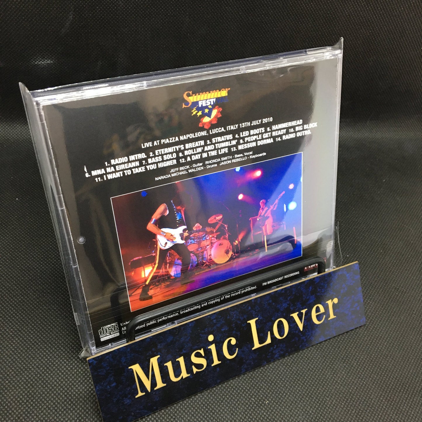 JEFF BECK / FESTIVAL DE VERANO DE LUCCA 2010 (1CDR)