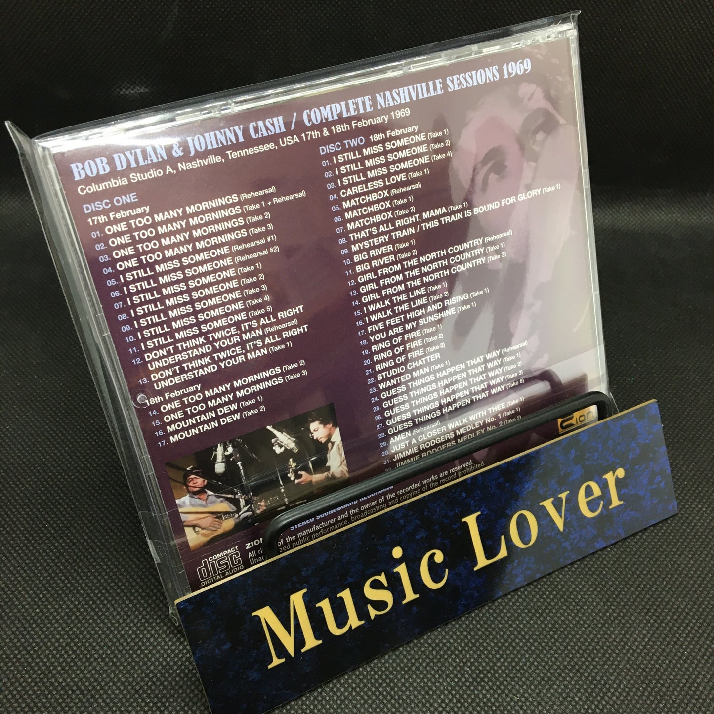 BOB DYLAN & JOHNNY CASH / COMPLETE NASHVILLE SESSIONS 1969 (2CD)