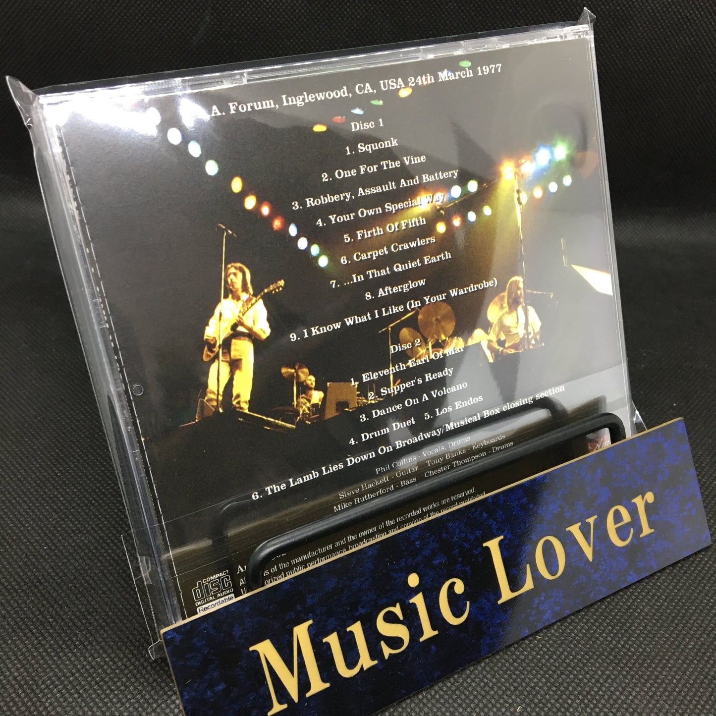 GENESIS / L.A. FORUM 1977 BARRY GOLDSTEIN MASTER CASSETTES (2CDR)