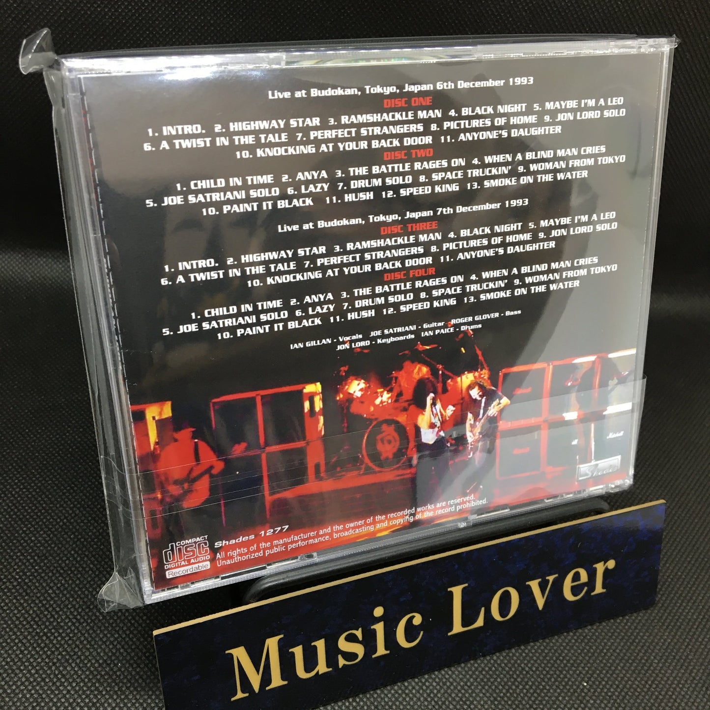 DEEP PURPLE / BUDOKAN 1993: DAT MASTER (4 CDR)