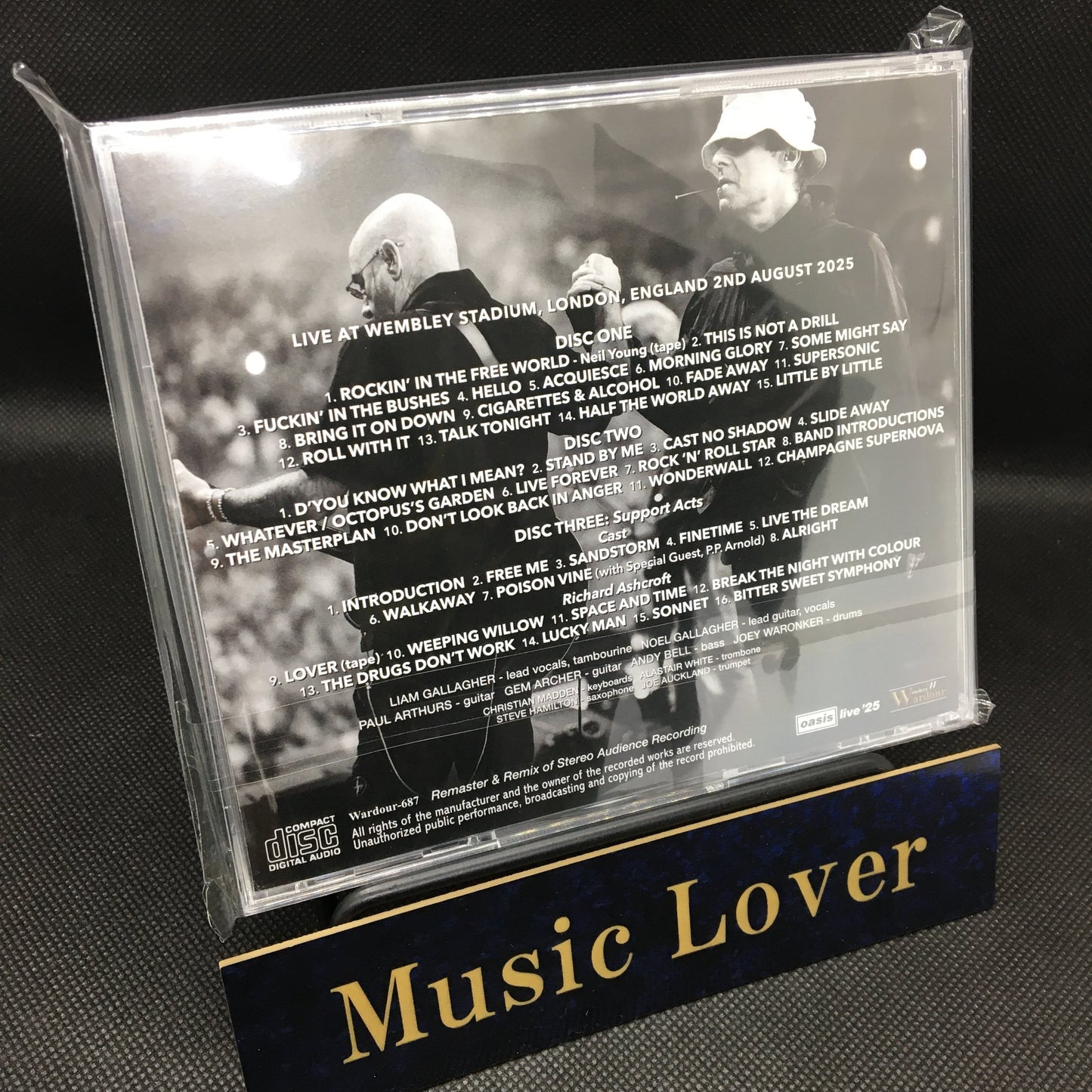 OASIS / CAST / RICHARD ASHCROFT / DEFINITIVE WEMBLEY STADIUM 2025 4TH NIGHT LONDON VIBES IN THE AREA (3CD)