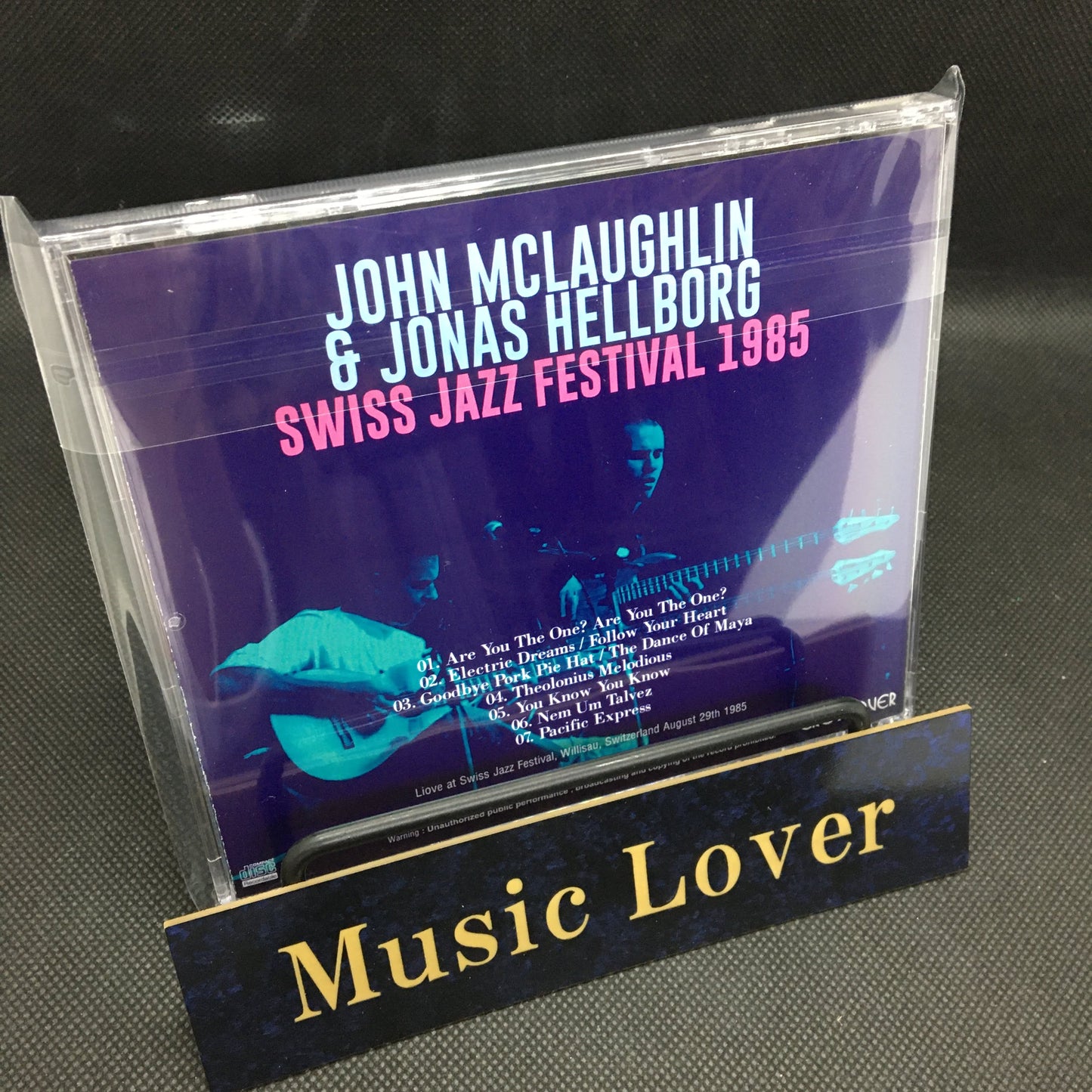 JOHN McLAUGHLIN & JONAS HELLBORG / SWISS JAZZ FESTIVAL 1985 SOUNDBOARD (1CDR)