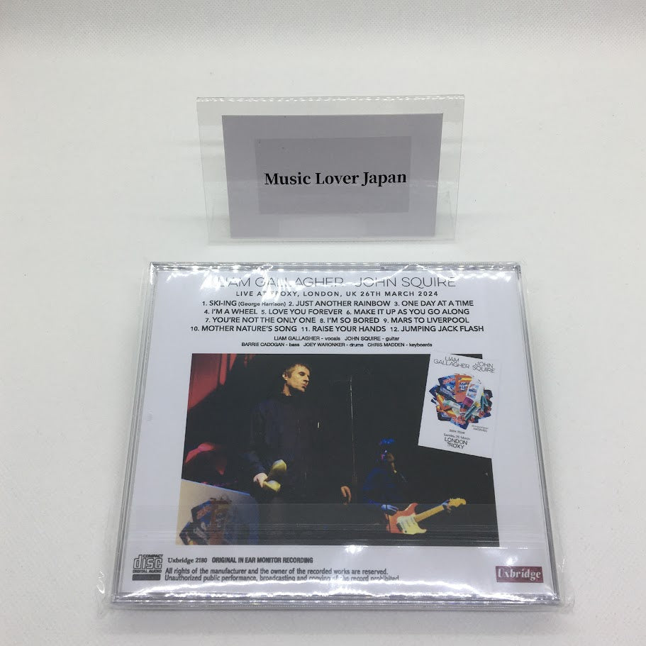 LIAM GALLAGHER & JOHN SQUIRE / TROXY 2024 ORIGINAL IN EAR MONITOR RECORDING IEM (1CDR)