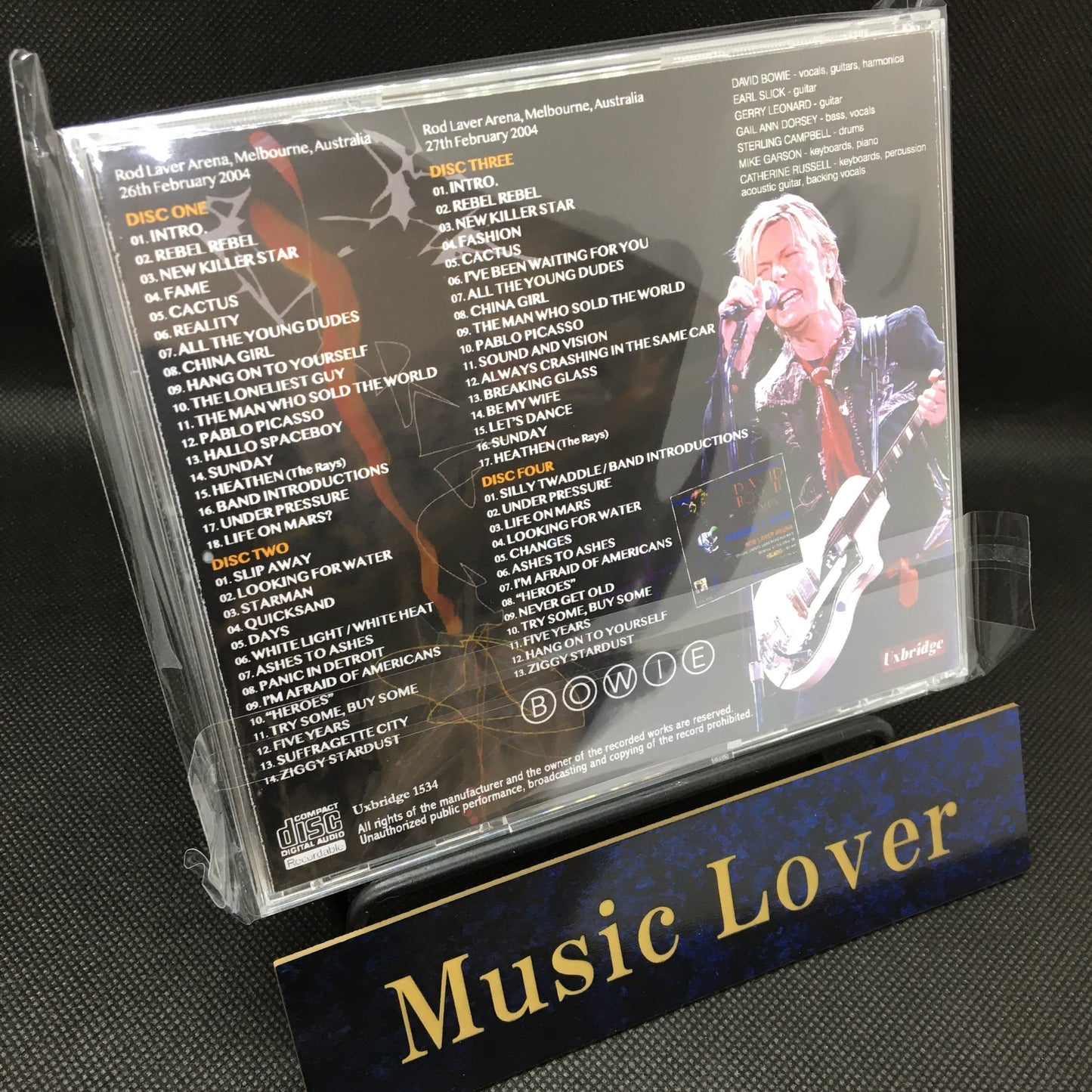 DAVID BOWIE / MELBOURNE 2004 (4CDR)