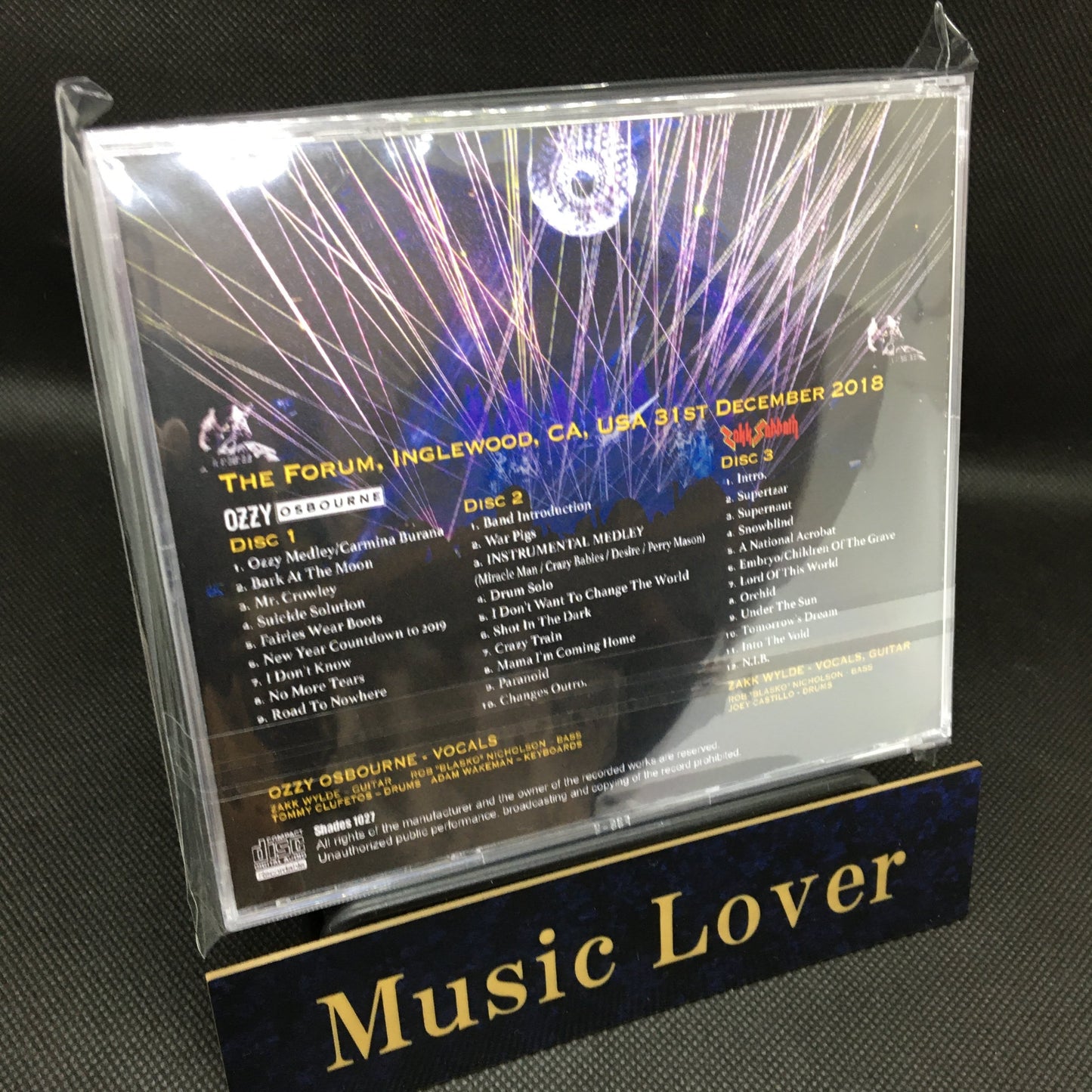 OZZY OSBOURNE /ZAKK SABBATH / OZZFEST: NEW YEAR'S EVE 2018 (3CDR)