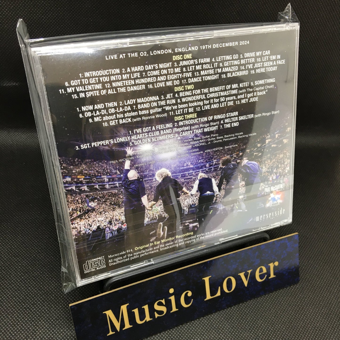 PAUL McCARTNEY / LONDRES 2024 2.ª NOCHE, ÚLTIMO CONCIERTO DE 'GOT BACK', GRABACIÓN ORIGINAL CON MONITOR INALÁMBRICO (3 CD)