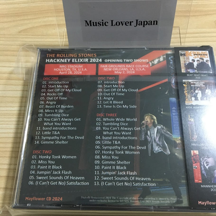 LOS ROLLING STONES / 2024 HACKNEY ELIXIR (3 CD)