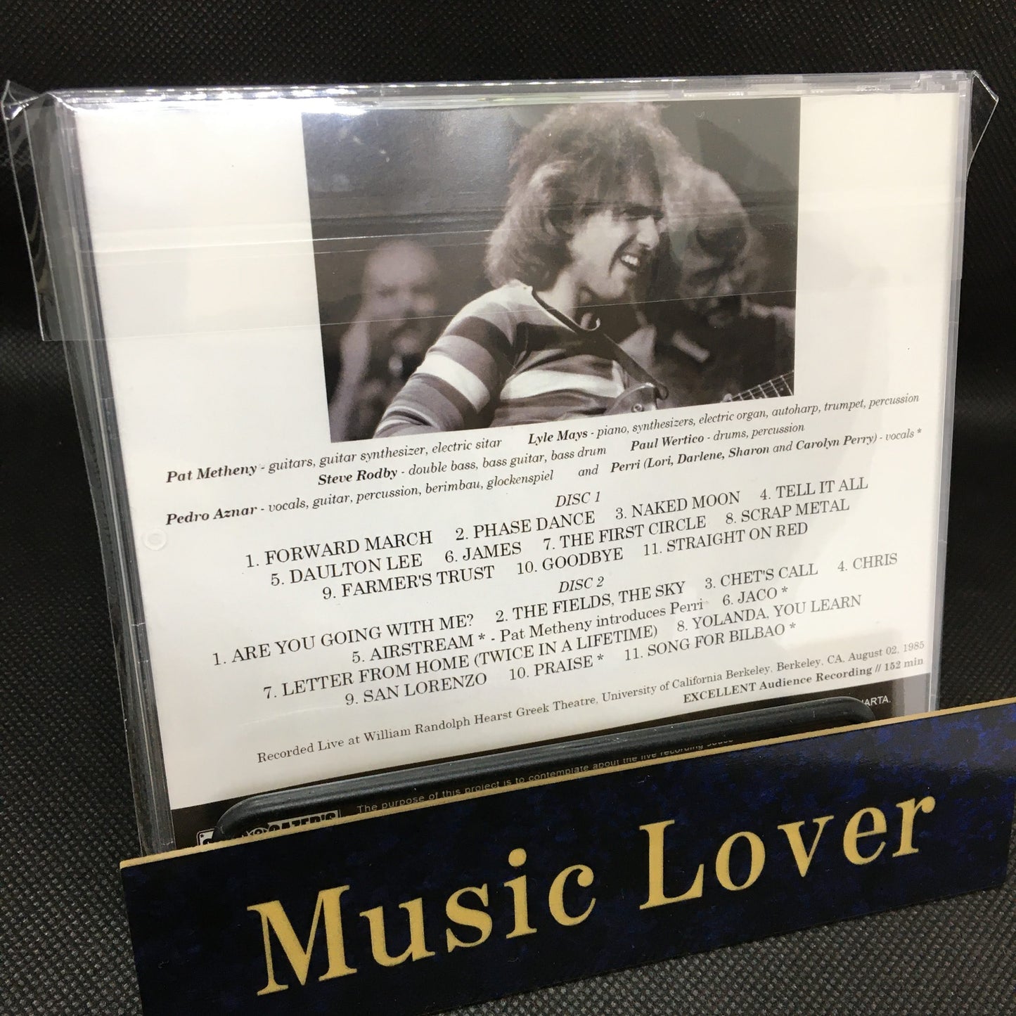 PAT METHENY GROUP / LIVE IN BERKELEY 850802 (2CDR)