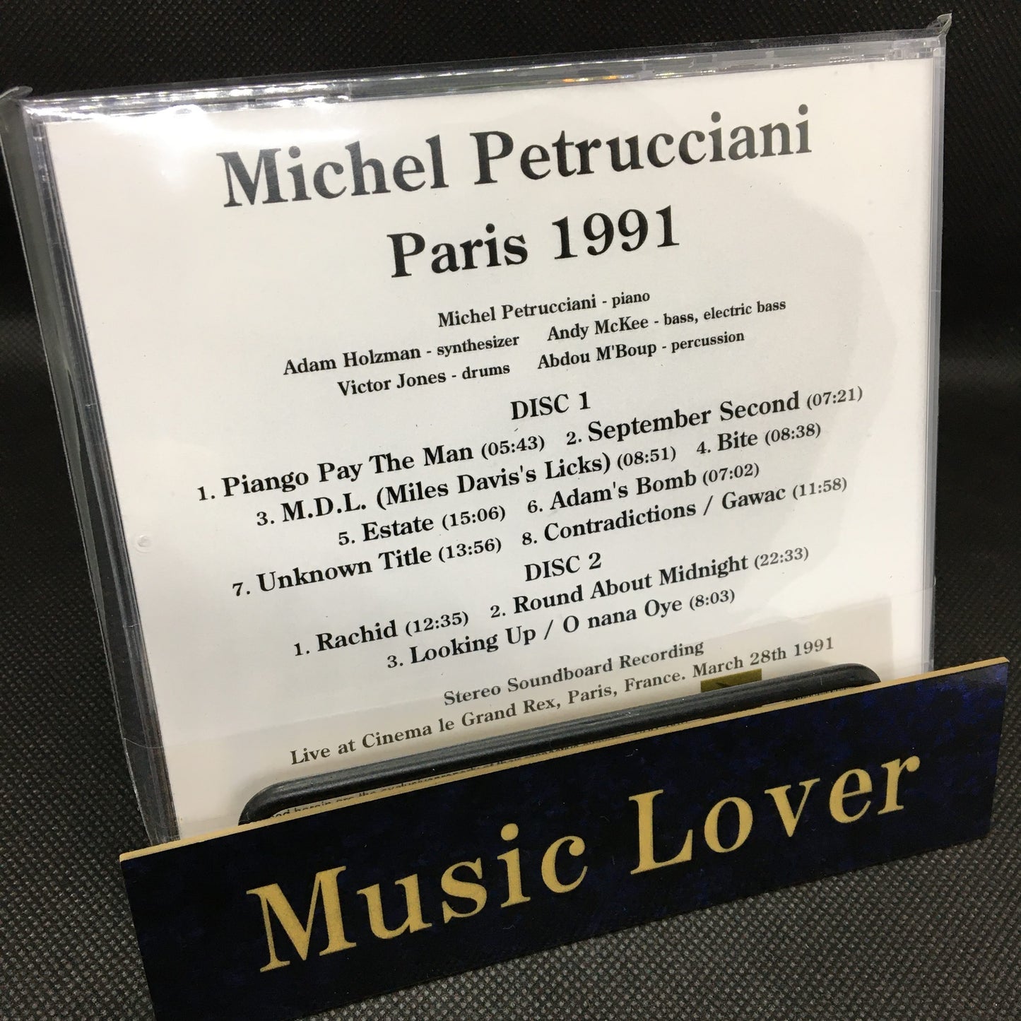 Michel Petrucciani / París 1991 CAJA DE SONIDO (2 CDR)
