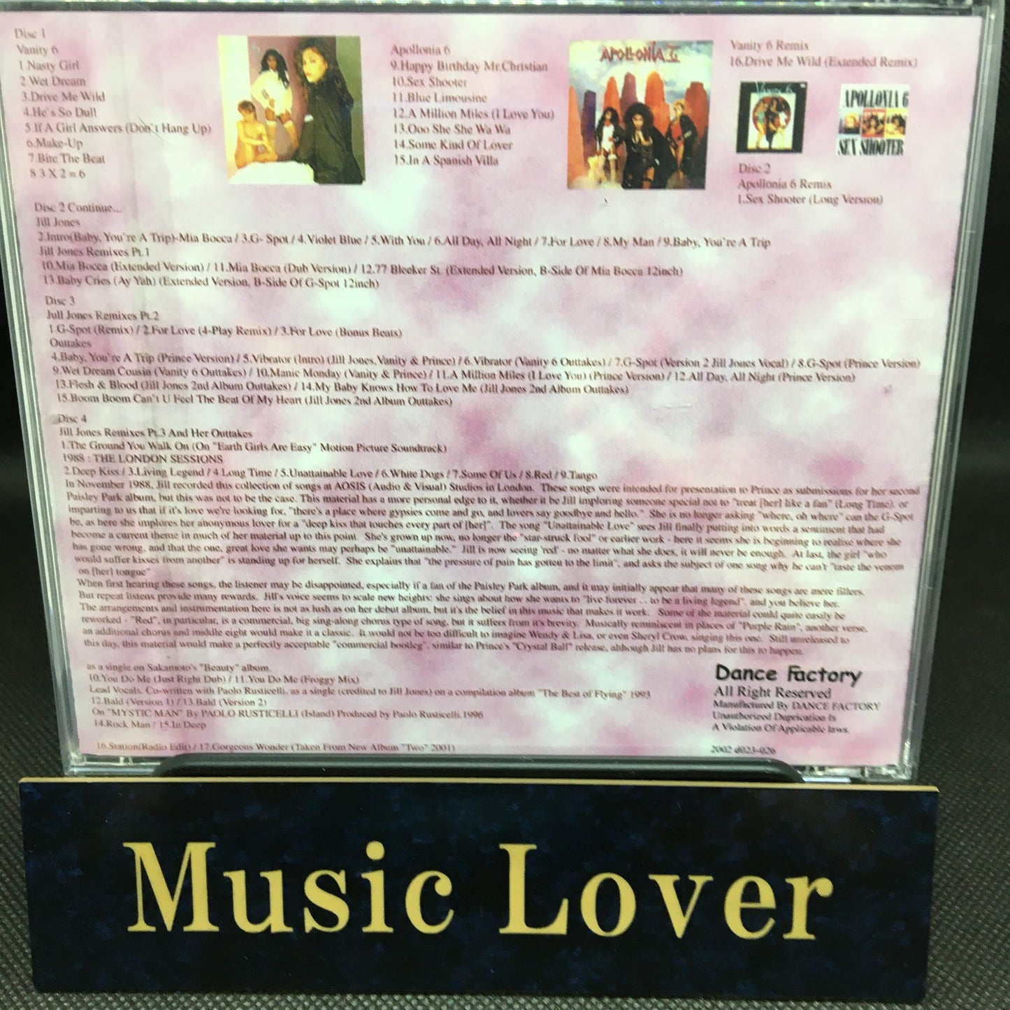 Vanity 6 / Vanity 6 completo, Apollonia 6 y Jill Jones (4CDR)