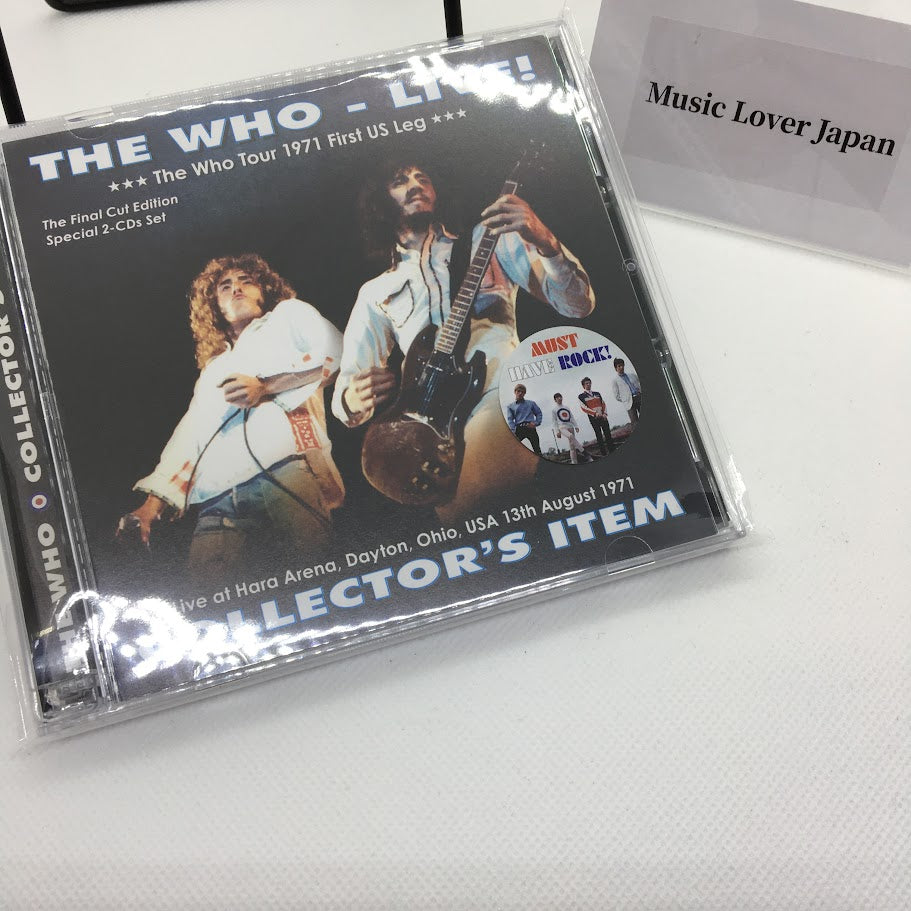 THE WHO / LIVE ! COLLECTOR'S ITEM (2CD) Live at Hara Arena USA 1971