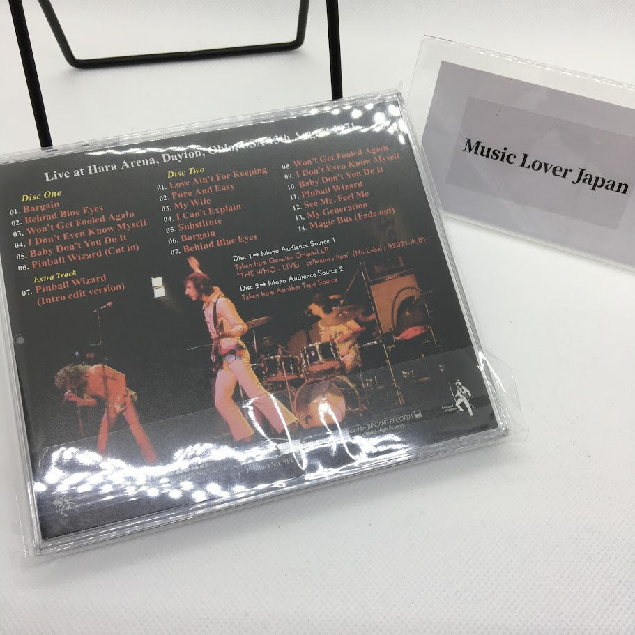 THE WHO / LIVE ! COLLECTOR'S ITEM (2CD) Live at Hara Arena USA 1971