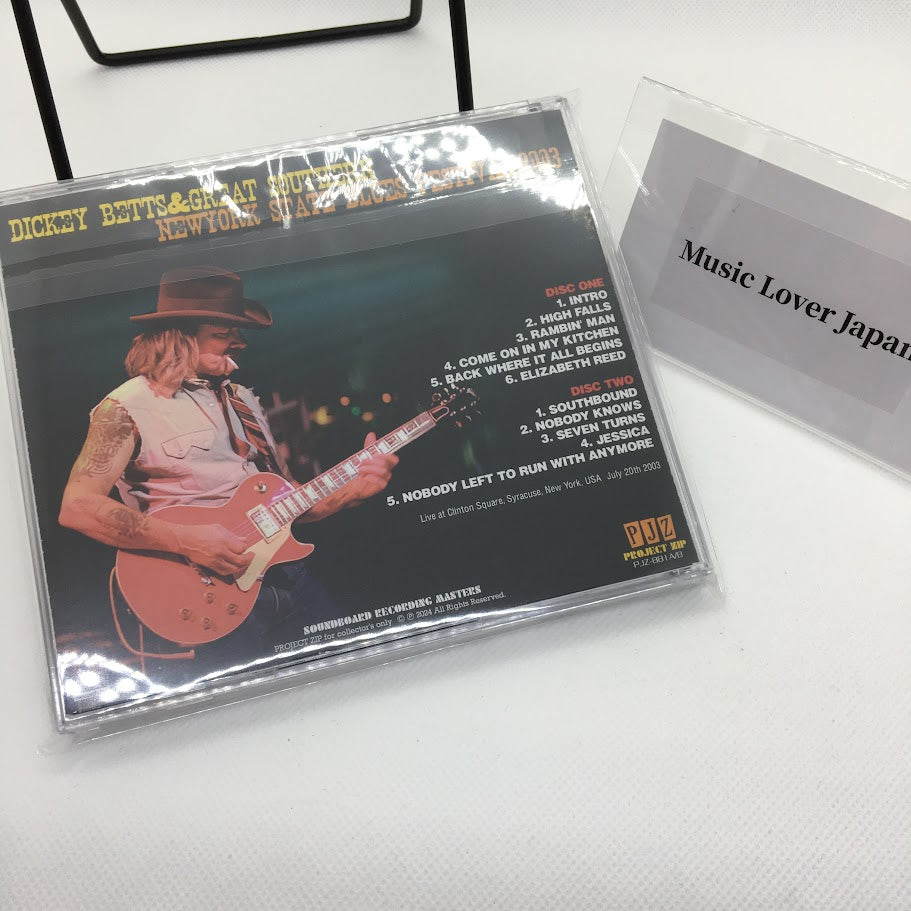 DICKEY BETTS Y GREAT SOUTHERN / FESTIVAL DE BLUES DEL ESTADO DE NUEVA YORK 2003 (2CDR)